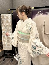 五三桐 村上 大人気のホワイト系　訪問着レンタル