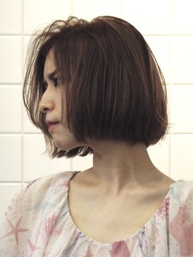 バレット(BALETT) 重さを活かしたナチュラルボブスタイル☆【白髪ぼかし/カラー】