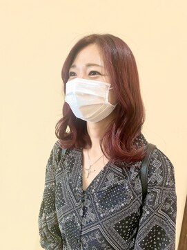 オアシスヘアモード(Oasis hairmode) ボルドーくびれミディ