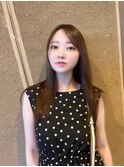 ナチュラルサラサラストレート◎シアーカラー