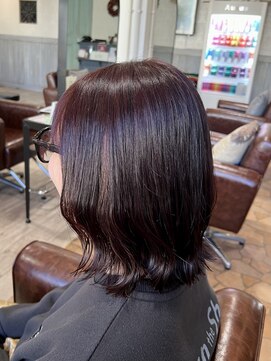 サンバイセライロ 千葉(SAN. by celilo) レイヤーボブ×チェリーレッド/千葉駅/MINA