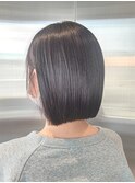 夏カラー！透明感ストレートボブ◎涼しげアッシュベージュ×美髪