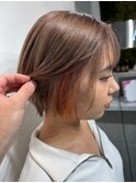 ミルクティーベージュ/インナーカラー