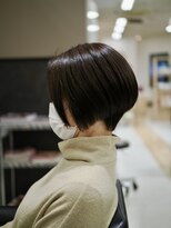 倶楽部ヘアーズ 醍醐本店(HAIR'S)&nbsp;前下がりレイヤーボブ/ショートボブ/40代/50代/60代/醍醐/伏見