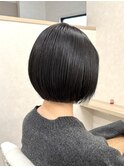 黒髪　暗髪ボブ