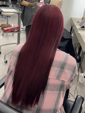 【チェリーレッド/ストレートヘア】しまゆー