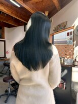 ラック 津田沼(LUCK) 深緑/ケアブリーチダブルカラーインナーカラー