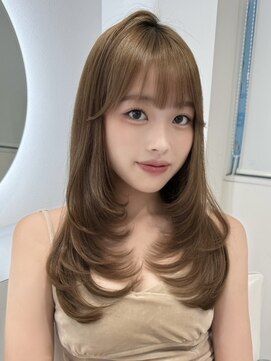 ヨロ 上野(YOLO) ハイライトカラーミルクティーベージュケアブリーチダブルカラー