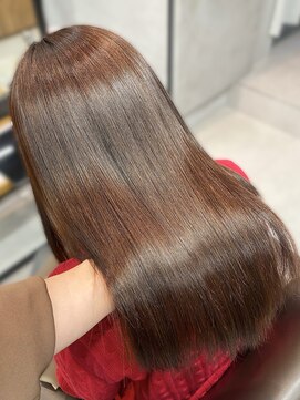 シャルムバイケンジ(Charm.by KENJE) 天使の縮毛矯正銀座髪質改善前髪ピンクベージュアンブレラカラー