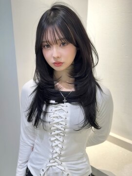 ロンプ(romp) レイヤーカットロングレイヤーハイレイヤー顔周りレイヤーii