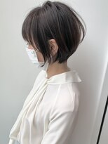 ステアケース ギンザセブン(stair:case ginza7)&nbsp;大人かわいい　髪質改善カラー　丸みショートボブ　まとまる