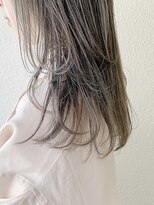 メロウマン(mellowman) ロングレイヤー×くすみオリーブベージュ/オリーブグレージュ