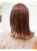 【目黒】　イルミナカラー×オレンジヘア