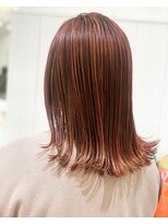 エクリフルール(equri fleur) 【目黒】 イルミナカラー×オレンジヘア