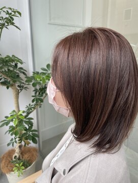 ラフランクリー(la frankly) ヌーディーカラー/小顔ひし形/髪質改善/レイヤースタイル