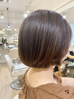 ネオリーブ チロル 横浜西口店(Neolive CiroL.)&nbsp;ぷつっとボブ 丸みボブ 縮毛矯正 酸性ストレート