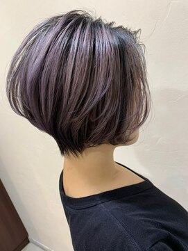 ファブ 千葉店(FaB) フェザーバング/カーキグレージュ/マッシュショートボブ[千葉駅]