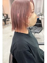 ヘアー アイス カンナ(HAIR ICI Canna)&nbsp;ブリーチでペールピンク