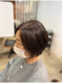 艶カラーショートボブ