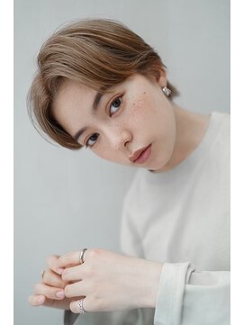 ギークス(GEEKS) 【GEEKS渋谷】春カラー/マッシュウルフ／アッシュベージュ/小顔