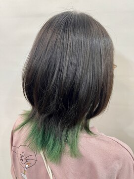 ティンク 横浜(Tink) ウルフボブ×エンドカラー/Tink横浜　山口 悟史