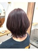 ピンクラベンダーアッシュ×ボブウルフ＊