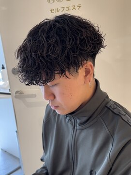 スイッチ(men's SWITCH) 大分メンズ波巻きスパイラルパーマツーブロックマッシュショート