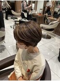 白髪ぼかしハイライト