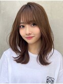 20代30代40代50代大人かわいいレイヤーくびれセミディ