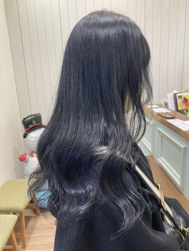 モリオフロムロンドン 大宮店(morio from London) アンブレラカラー×ネイビー 【村田】