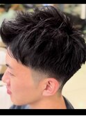 フェザーショート+ツーブロック