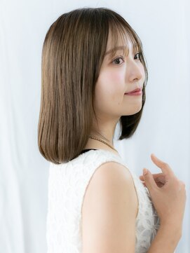 ドクターズ サロン ラブ(Dr's Salon LAB) 透明感カラー斜めバングツヤ髪レイヤーカットa古河20代30代40代