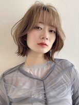 イヴォークトーキョーオーサカ(EVOKE TOKYO osaka) ボブ くびれ 可愛い おしゃれ ベージュカラー 小顔 似合わせ