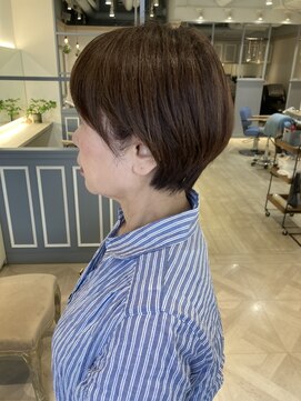 シェノン 赤羽店(CHAINON) 2025年赤羽美容室人気丸みくびれショートボブ冬カラーイルミナ