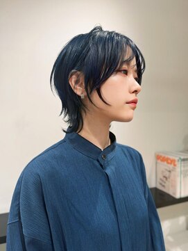 クリアーオブヘアー 栄南店(CLEAR of hair) ブルー×ウルフ/RIHO