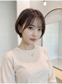 前髪あり　短めショート　40代#16［＃渋谷駅＃韓国＃髪質改善］