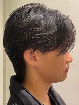 アンサー 渋谷(ANSWER) センターパート毛流れフェザーパーマシースルーショート