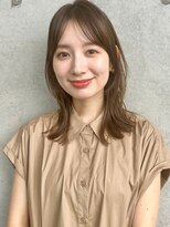 ガーデン ミサト 三郷中央(garden misato) ふんわりミディアム×小顔前髪レイヤーカット×オリーブグレーc