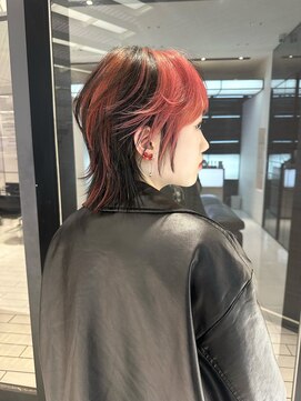 【saya】シャギーカット×デザインカラー