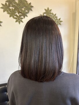 ふんわりボブヘア