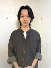 ≪小宮　涼太≫ ☆ブリーチ無しの透明感カラー☆イルミナ☆暗髪で作る地毛風グレージュ