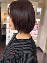 キャパジャストヘアー(CAPA just hair) サイドレイヤー丸みボブツヤベージュ
