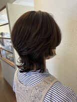 エルサフィロ キタハマ(el zafiro kitahama)&nbsp;20×30×40代×ショートウルフ×ムーンレイカラー×ツヤ感UP