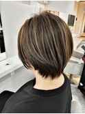 上品ハイライト×大人ショートスタイル