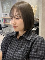 ラミエバイメルト 下北沢(lamie by melt)&nbsp;花田/ミニボブオリーブベージュブリーチなしレイヤー下北沢韓国