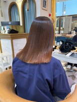ロンドアベニール 北千住(Lond avenir)&nbsp;ダークパープル/髪質改善/縮毛矯正/オリーブベージュ/北千住