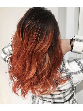 アディション 渋谷(ADITION) 【ADITION渋谷】オレンジバレイヤージュ