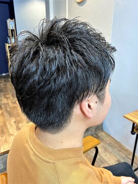 スカイフィールドヘアー(SKY FIELD HAIR) ポイントパーマ時短セット束感ショート