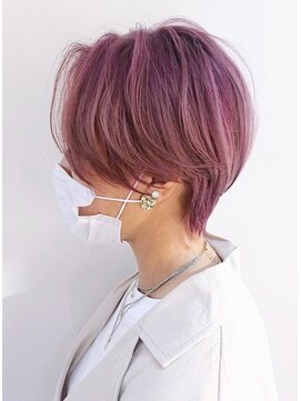 ユーフォリア 新宿通り(Euphoria) 【Ｅｕｐｈｏｒｉａ】ハンサムショート☆ピンクグレージュ