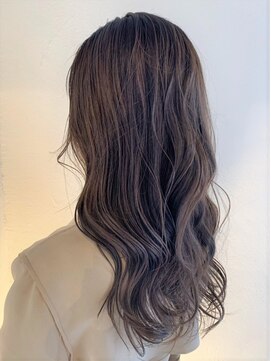 ヘアーサロン モンクール(hairsalon mon'coeur) 『 透明感アッシュグレー☆ ロングレイヤー 揺れ感スタイル 』